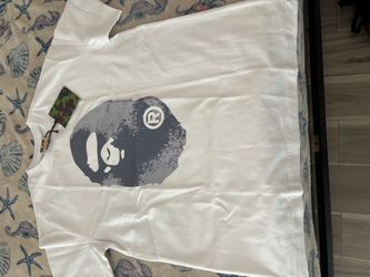 Bathing Ape Head Graphic White T-Shirt1:1
