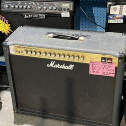 Marshall Tube Amp JCM600 Tube Amp 2x12 60W speakers pick up only 