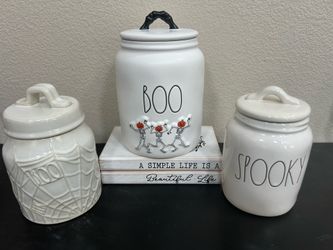 Rae Dunn Halloween Canisters