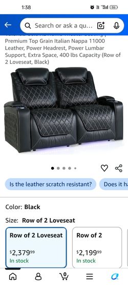 Home Theater Seating in excellent condition