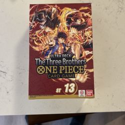 One Piece Three Brothers Ultra Deck [OPENED]