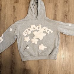 Sp5der Beluga Hoodie Gray M