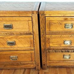 Young Hinkle Solid Oak Dresser Chest 3 Drawer
