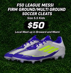 F50 League Messi Firm Ground/Multi Ground Soccer Cleats Soccer Cleats/ Botines / Guayos