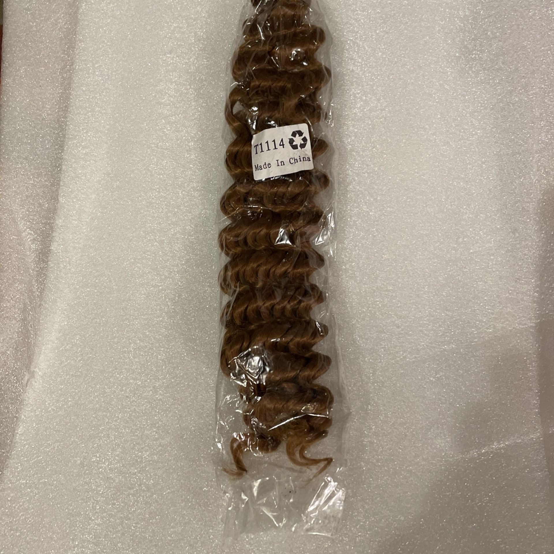 Hair Extensions Pony Tail Real Hair 12” Auburn Tone Brand New! #BV