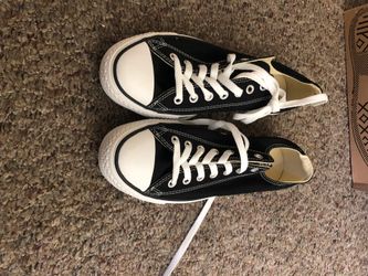 Black All Star Converse Low Top Brand New