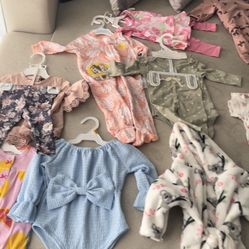 Baby Girl Clothes 0-6months 