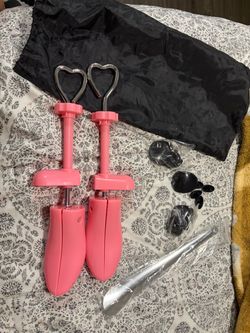 Pink shoes stretcher
