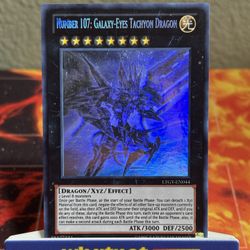 Yugioh Number 107: Galaxy-Eyes Tachyon Dragon Ghost Rare