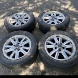 4 —— 225/55r16 5x4.5 5x114.3 Stock Ford Mustang Camry Accord Civic Tacoma Wheels Rims Tires!