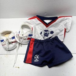 Build a bear Outfit ~ Soccer ~ Shirt & Shorts and shoes
