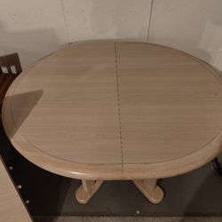 Wood Table With Insert