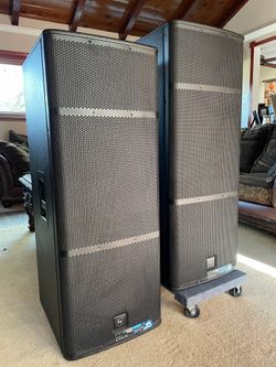 Electro Voice ELX215 dual 15” two way speakers