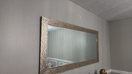 Large framed mirror