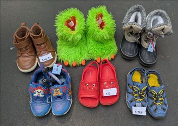 Kids Toddler Shoes Lot of 6 Pairs Size 9/10