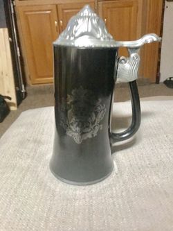Vintage Black Beer Stein