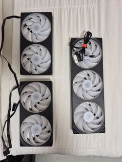 NZXT RGB PWM PC Fans Bundle - 2x 240mm + 1x 360mm Sets