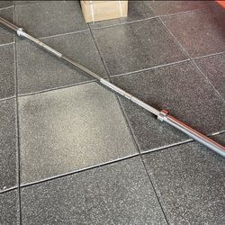 7 Foot Olympic  Barbell 2" with Free Collars Bar Weighs 45 pounds Brand New