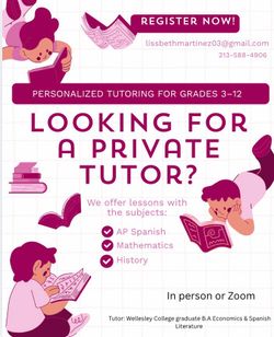Private Tutoring 3-12