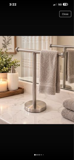 Countertop hand towel stand