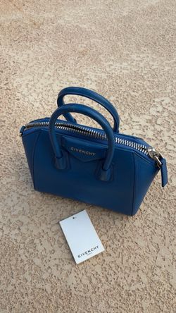 Givenchy Antigona Mini Blue Leather Handbag