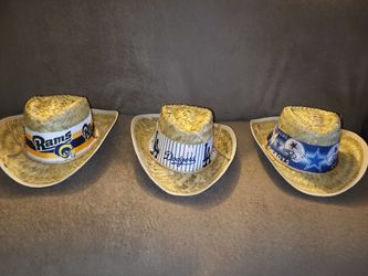 Sports Straw Hat Dodgers, Rams, Cowboys