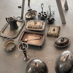 Rare Antique Pewter Collection - Authentic 1800s Treasures