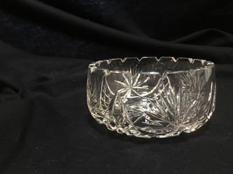 Mikasa Cut crystal bowl Candy dish 8 inch diameter