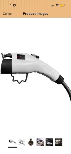 Schumacher Electric 16 Amp / 240V Level 2 Charger - Portable 28-Foot EV Charging Cable - with Universal J1772 Connector - SC1455