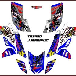 Trx450r Graphic Kit 