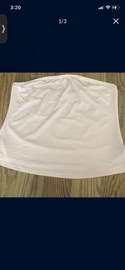 Plus size pink tube top