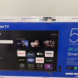 50” 4K Roku Smart Tv- MUST GO TODAY