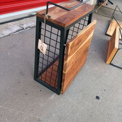 Wood And Metal Floating Shelves