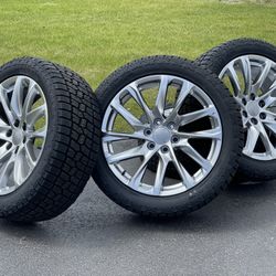 NEW 22” Chevy wheels Silverado Tahoe Charcoal 6x5.5 rims A/T tires GMC Yukon Sierra Escalade