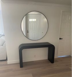 Modern Black Arched Console Table, 54"