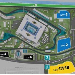 Formula 1 parking pass lot 17