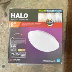 Halo round LED Flushmount 8” Light Fixture