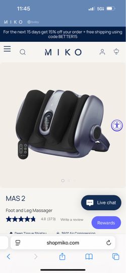 MIKO MAS 2 foot and leg massager (New)