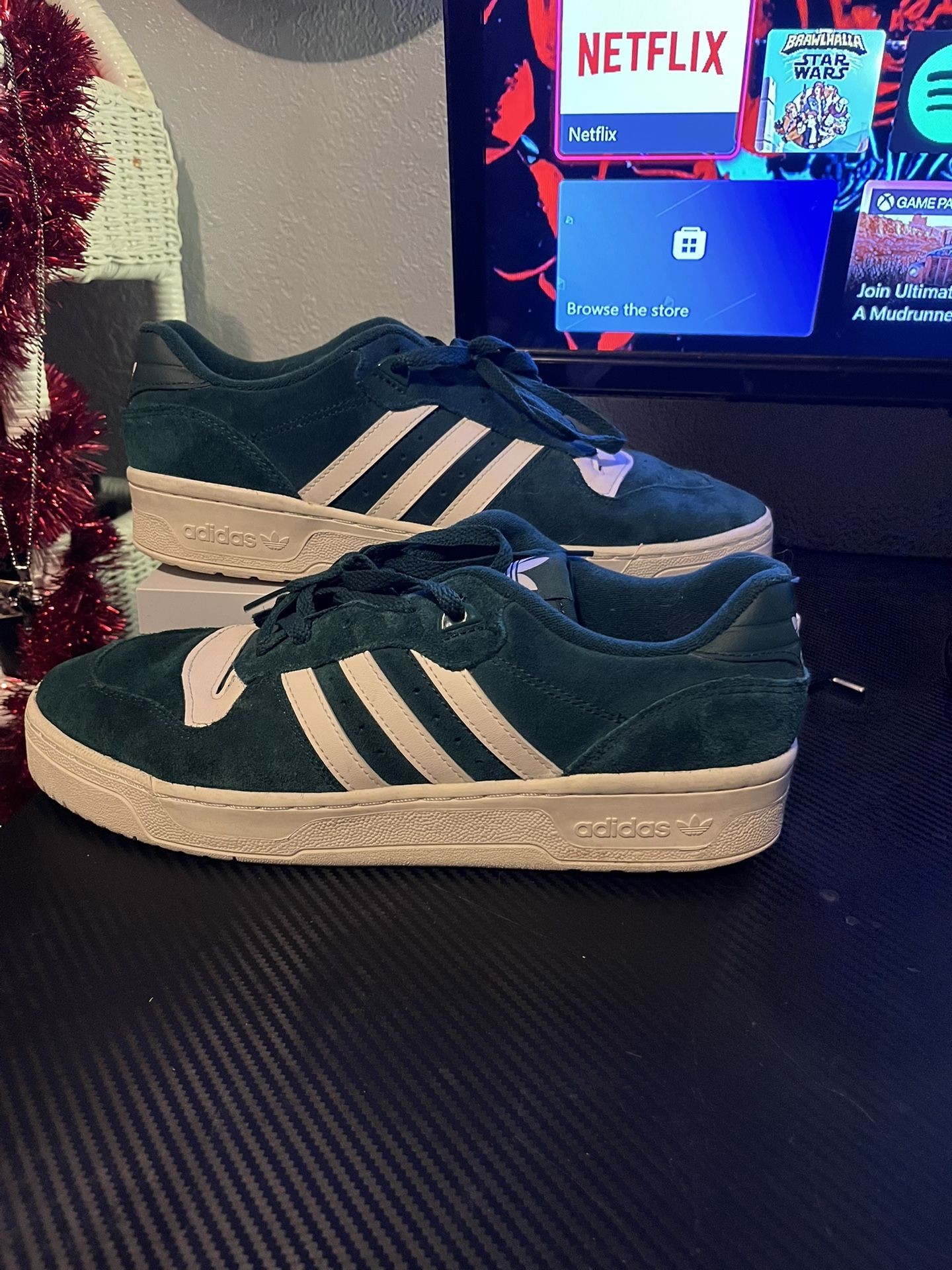 Green Adidas Sambas