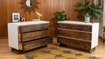 1960’s Vintage Solid Wood MCM Bedroom Set by Rway Northern Furniture