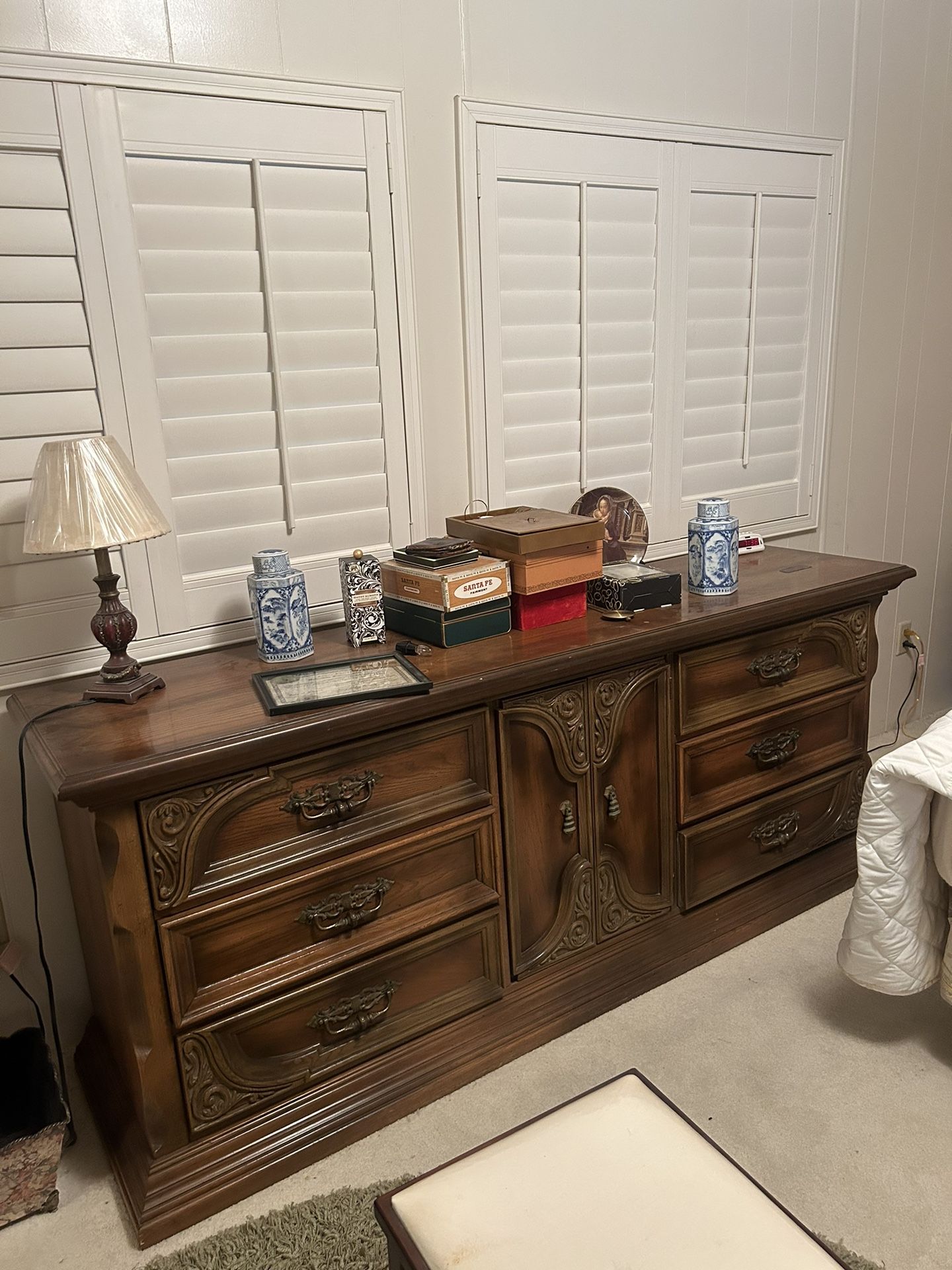 Antique Wood Dresser 