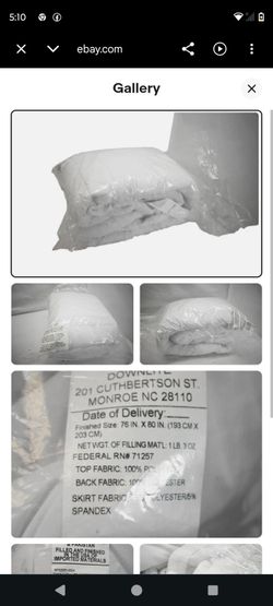 10 NEW Downlite quilted mattress pad is a king& queen