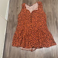 Shein Cheetah Romper 