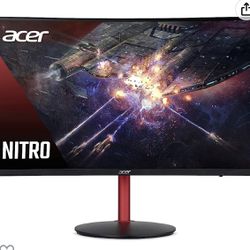 Acer 27in Curved Gaming Monitor Nitro xz2 Led wqhd