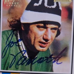 Joe Namath Autograph Card