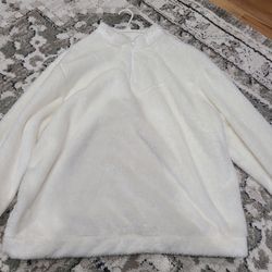 (Plush Fur Zip-Up Sweatshirt)