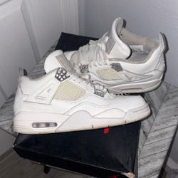 Jordan 4  White Metallic Silver 
