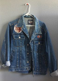 SF patchwork denim jacket (M)