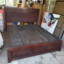 Bassett King Size Platform Bed.
