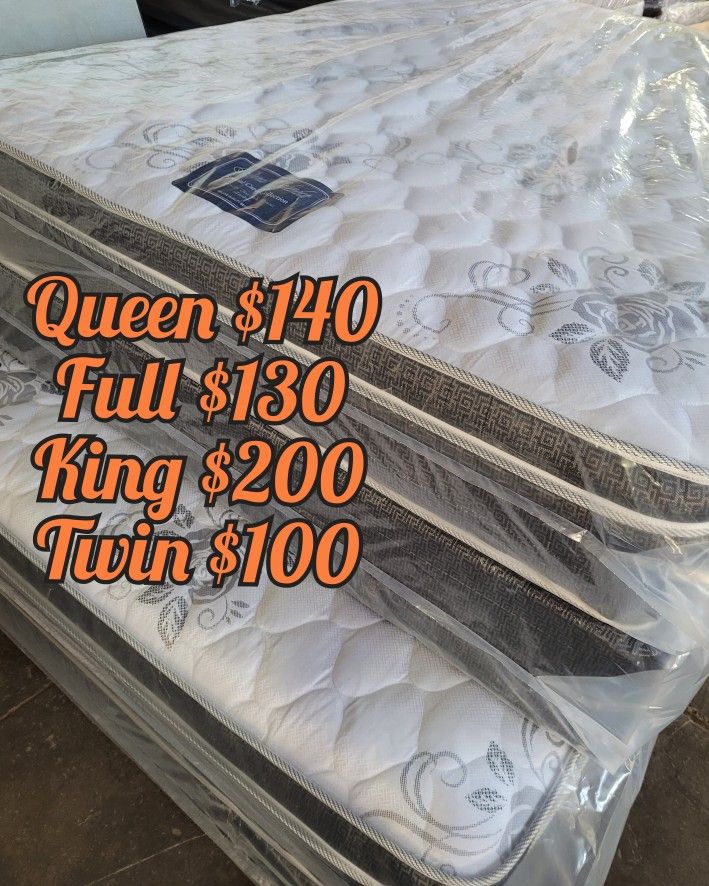 Brand New Pillow Top Queen Sets